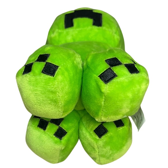 Minecraft Creeper Stuffed Plush 9” Official Mojang Studios Mattel Toy Green 2021 - Picture 3 of 5